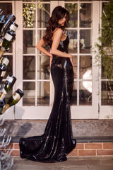 Portia and Scarlett PS23824 Sequins Prom Long Dress