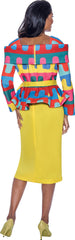 Divine Apparel SL1902W Plus Size Midi Mother of the Bride Dress