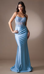 Formal Long Dress TM1018 By Amelia Couture