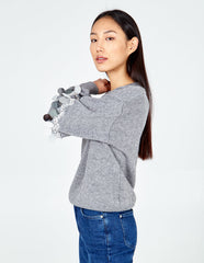 Balloon Sequin Disc Sleeve Jumper