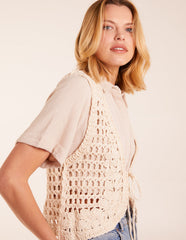 Crochet Sleeveless Cardigan