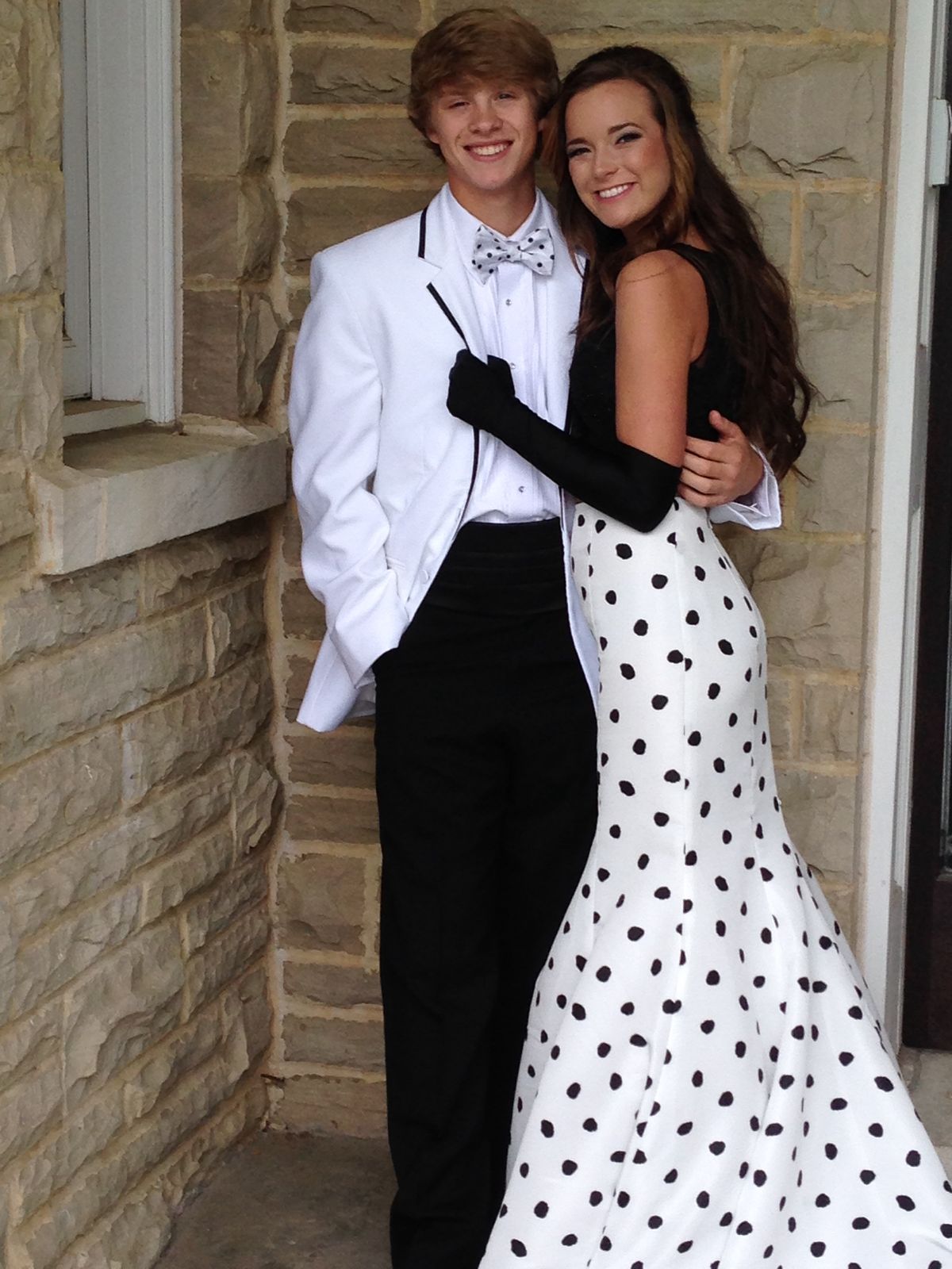 Charming Black Tops Polka Dots Mermaid Formal Prom Dresses With Lace 18th Birthday Outfits AB2311