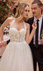 Formal Long Dress CD827W By Ladivine
