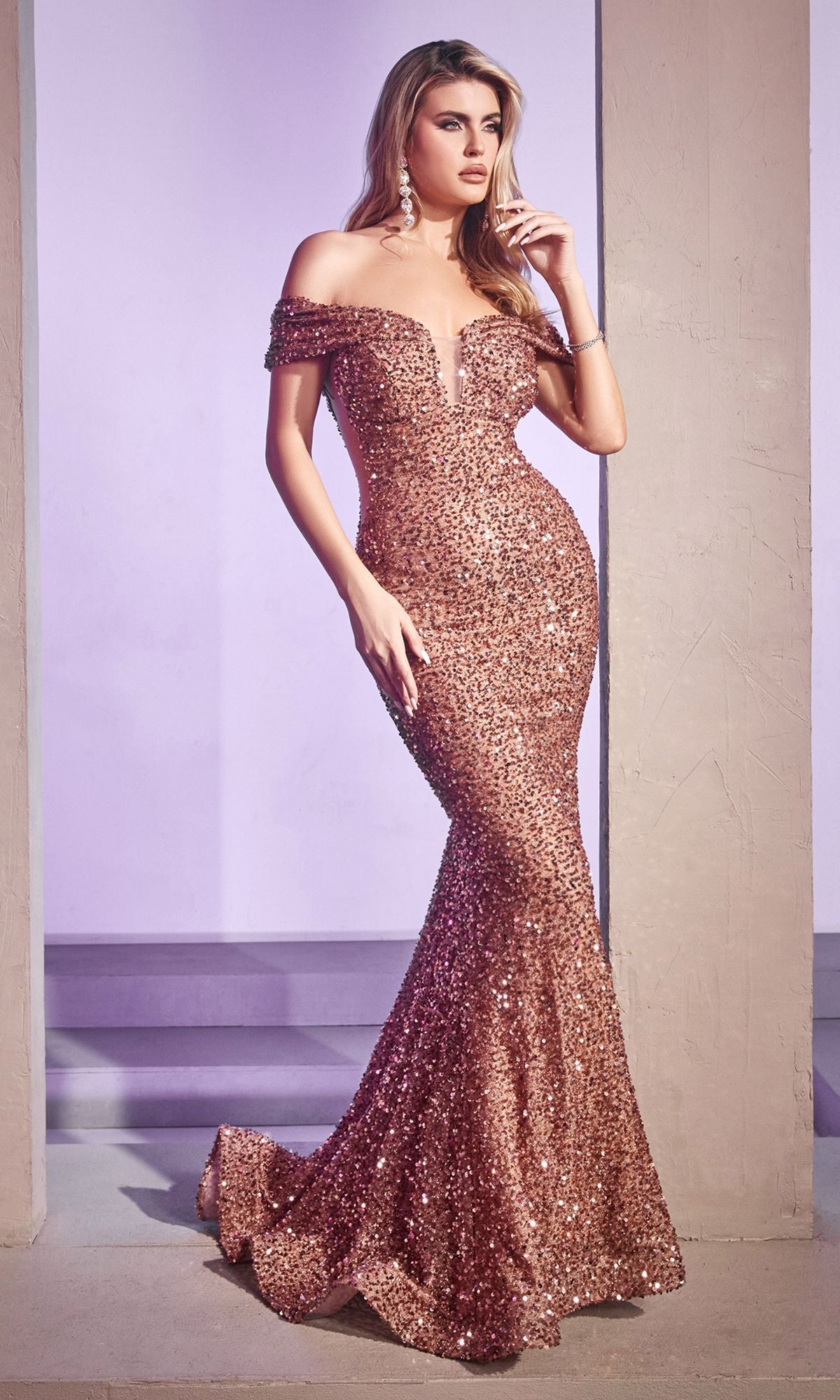 Long Formal Dress CD975 by Ladivine