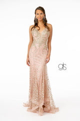 Illusion Deep Long Prom Mermaid Dress