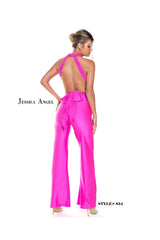 Jessica Angel Long Halter Formal Jumpsuit 854