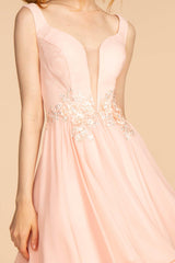 Jewel Embellished Chiffon Short Dress