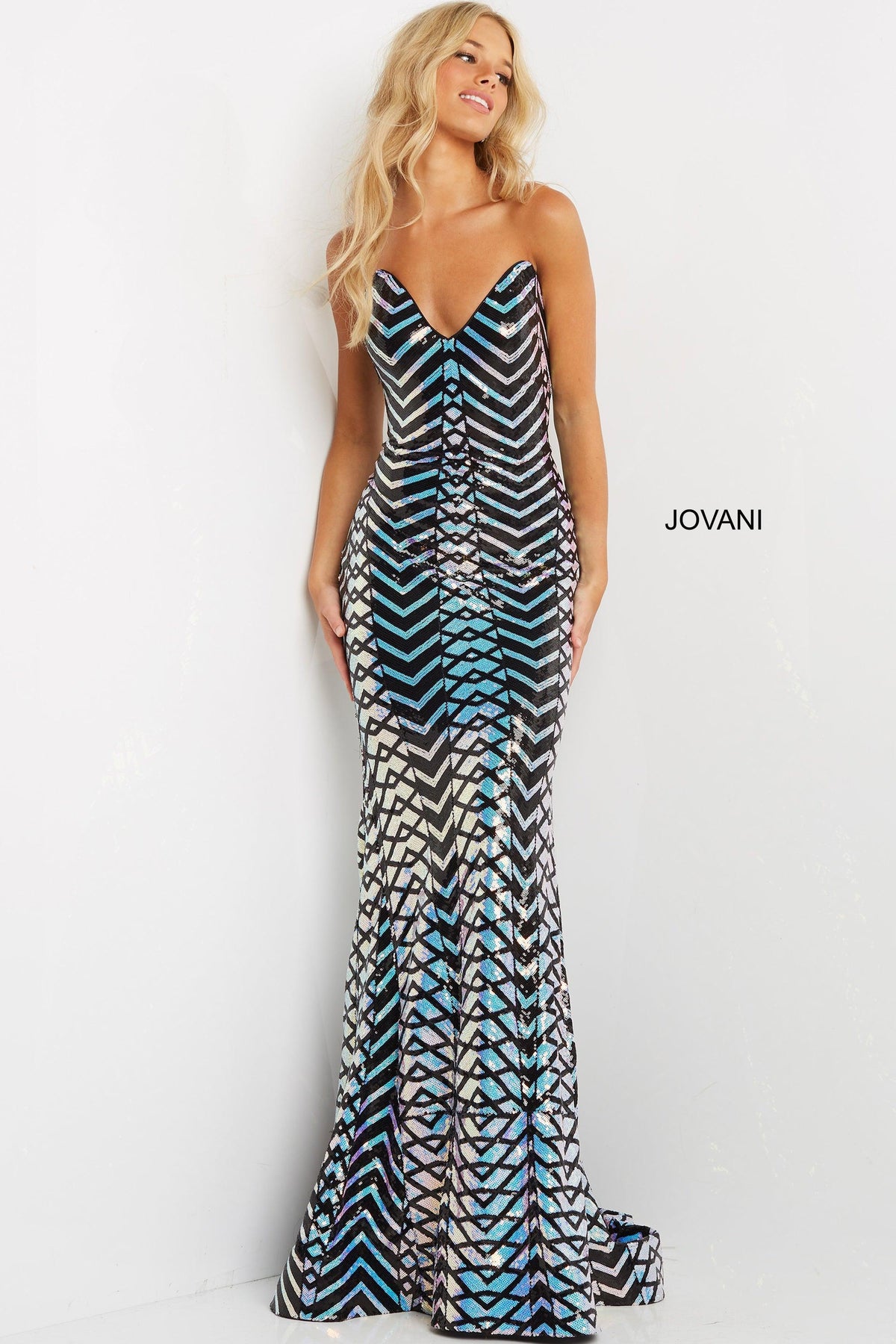 Jovani 07285 Strapless Formal Long Prom Dress