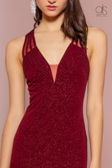 Long Formal Sleeveless Prom Open Back