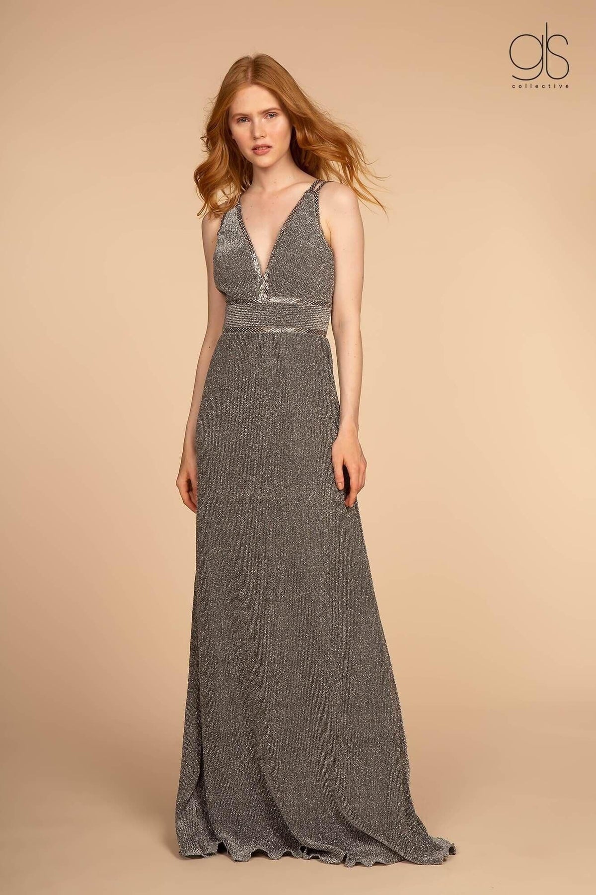 Long Open Back Prom Formal Evening Dress