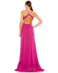 High Low Formal Chiffon Prom Dress High Low Detail Mac Duggal 67992