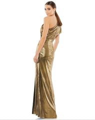 Long Formal One Shoulder Prom Gown One Shoulder Detail Mac Duggal 26600