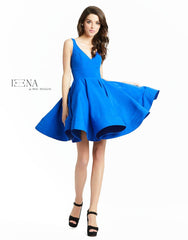Short Flutter Sleeveless Cocktail Dress Flutter Sleeves Mac Duggal