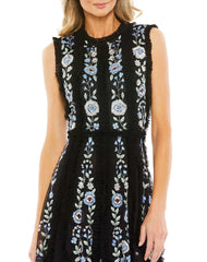 Short Sleeveless Cocktail Dress Sleeveless Detail Mac Duggal 9135