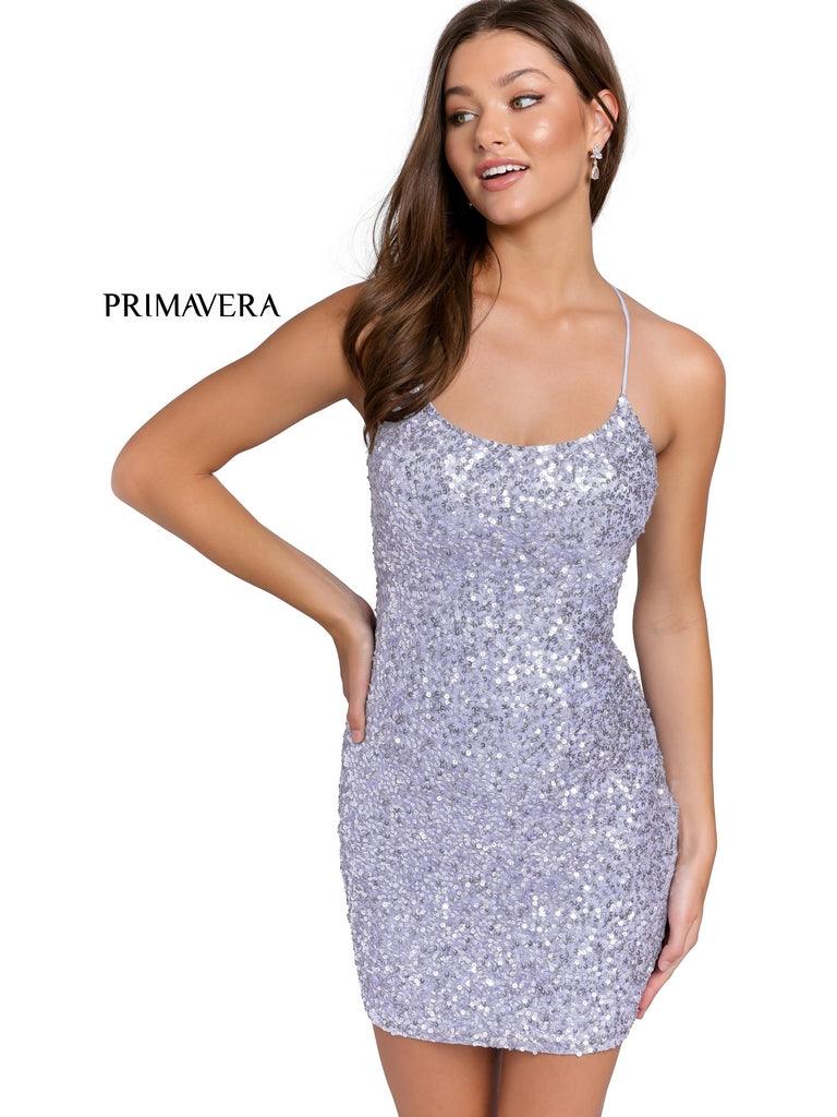Primavera Couture Short Beaded Prom Dress 3351