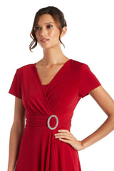 Short Plus Size Dress Black by R&M Richards 1149