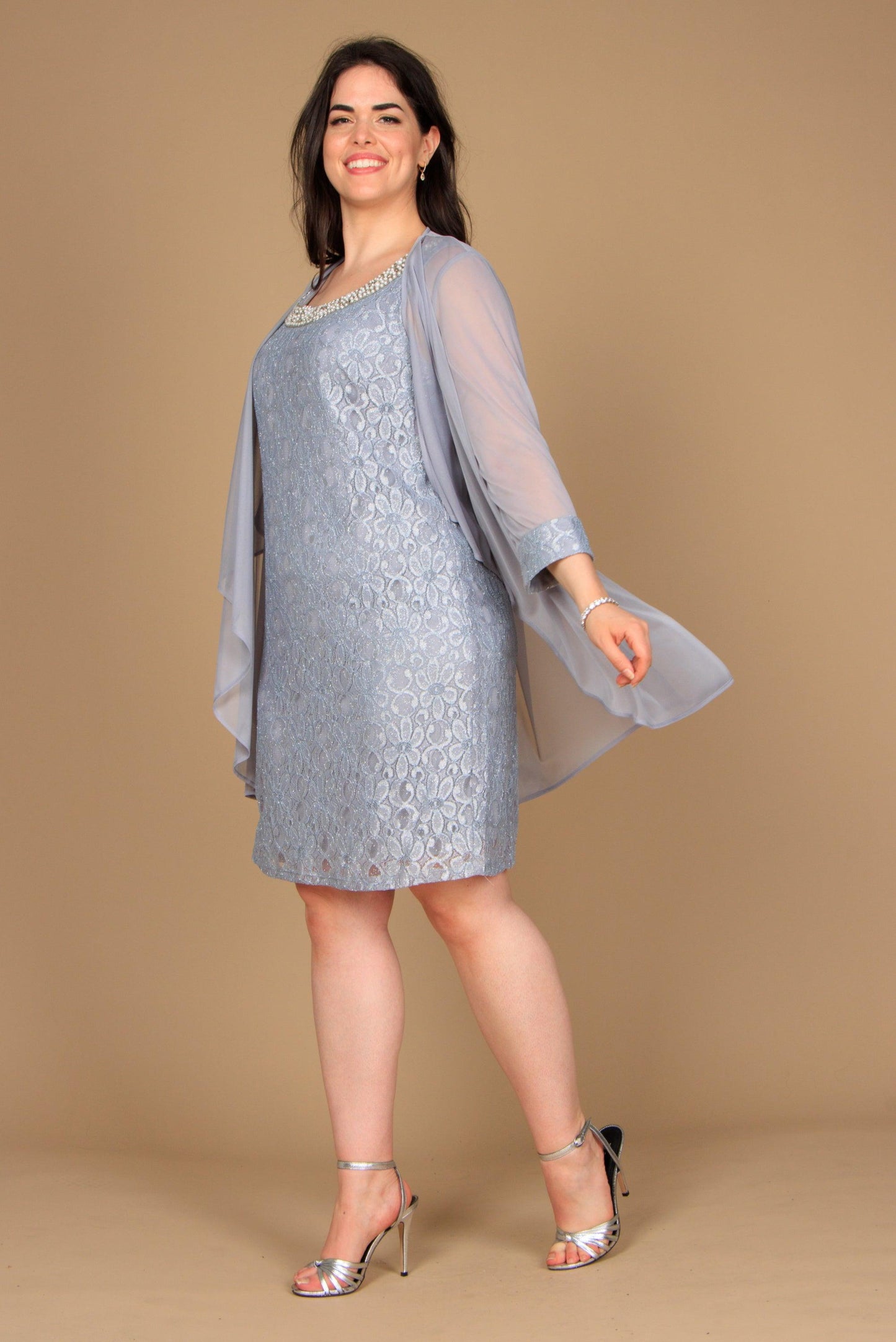 Short Jacket Mother of the Bride Dress by R&M Richards 2208