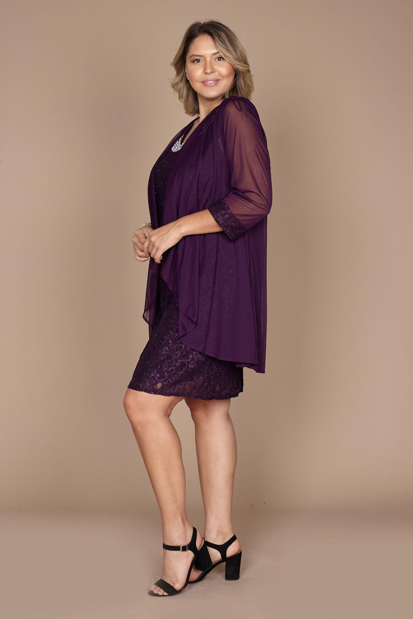 Short Jacket Mother of the Bride Dress by R&M Richards 2208