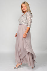 R&M Richards 7300W Plus Size Long Mother of the Bride Formal Jacket Dress