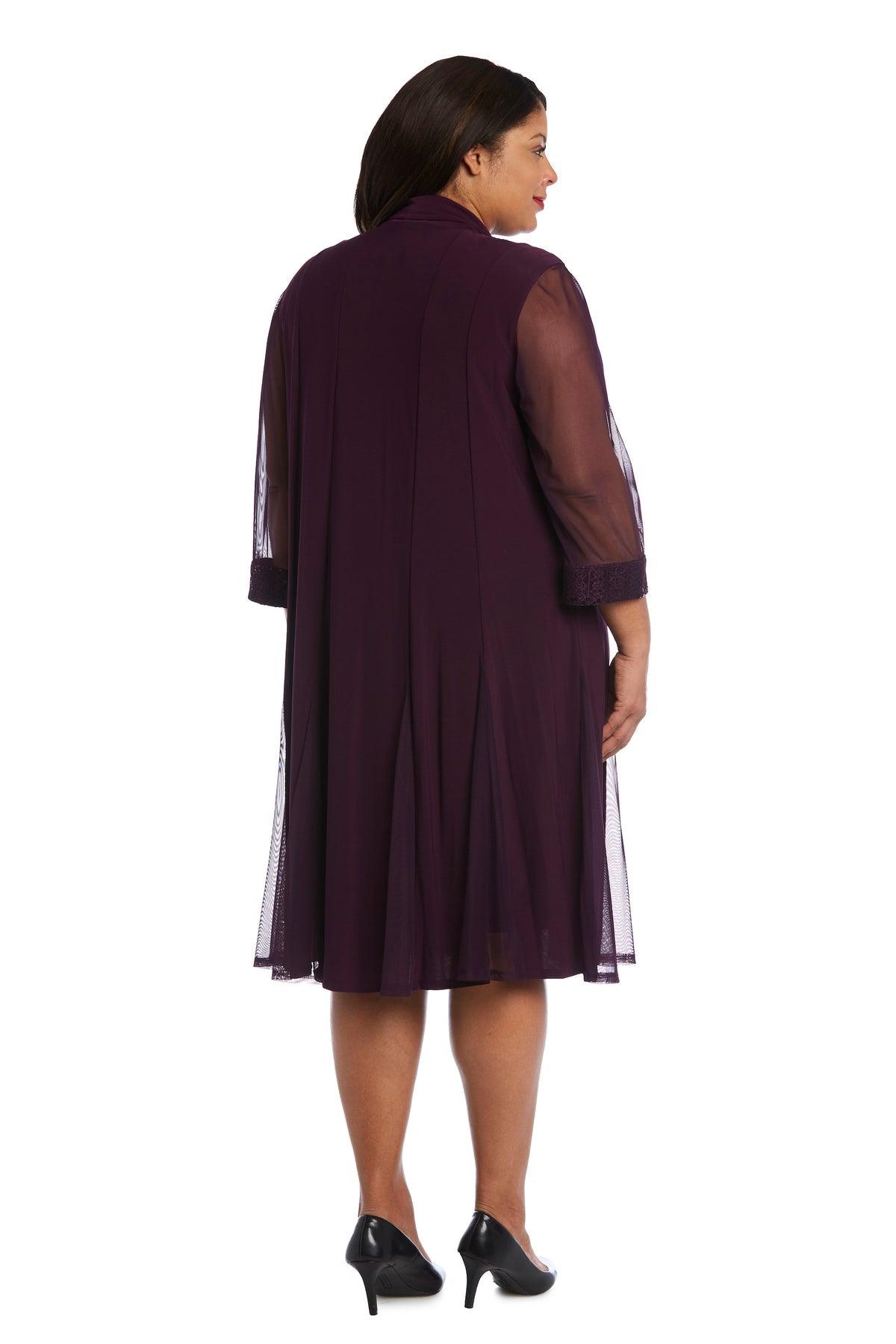 Plus Size Short Dress Jacket R&M Richards 3221W