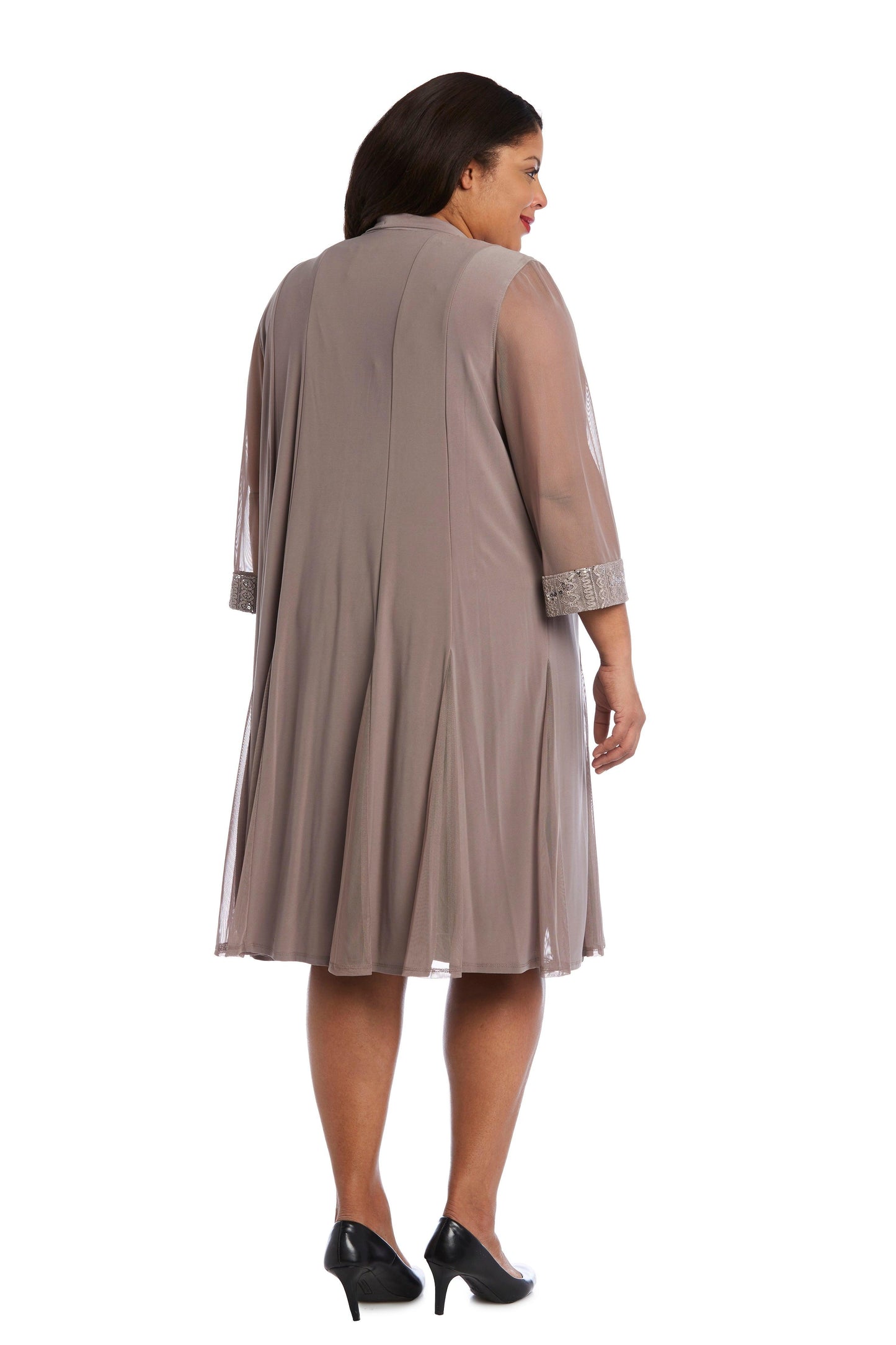 Plus Size Short Dress Jacket R&M Richards 3221W