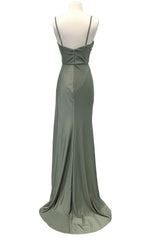 Simple Long Prom Dress with High Side Slit