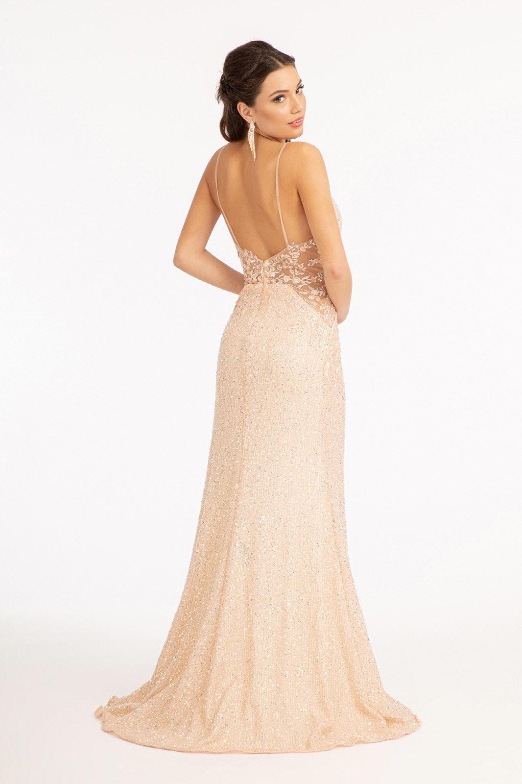 Sequin Mermaid Long Prom Dress