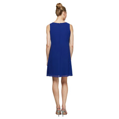 SL Fashions 112806 Short Sleeveless Chiffon Dress