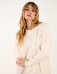 Flower Diamante Jumper